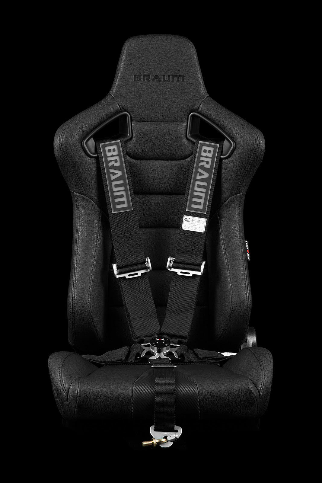 BRAUM 5 PT – SFI 16.1 RACING HARNESS (BLACK) BRH-BKS5