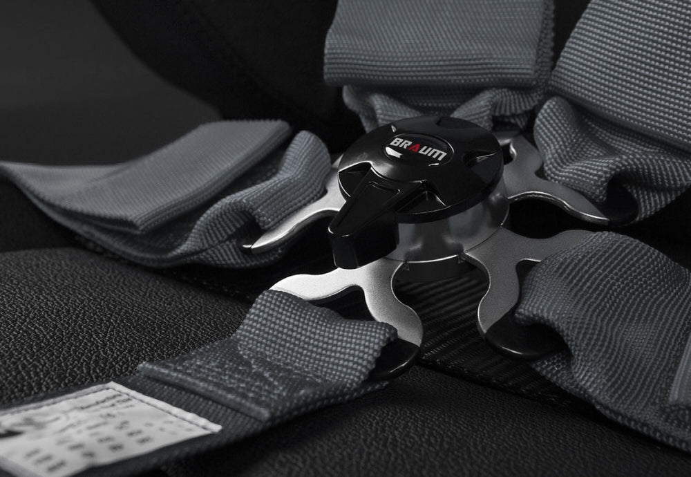 BRAUM 5 PT – SFI 16.1 RACING HARNESS (GUNMETAL) BRH-GMS5