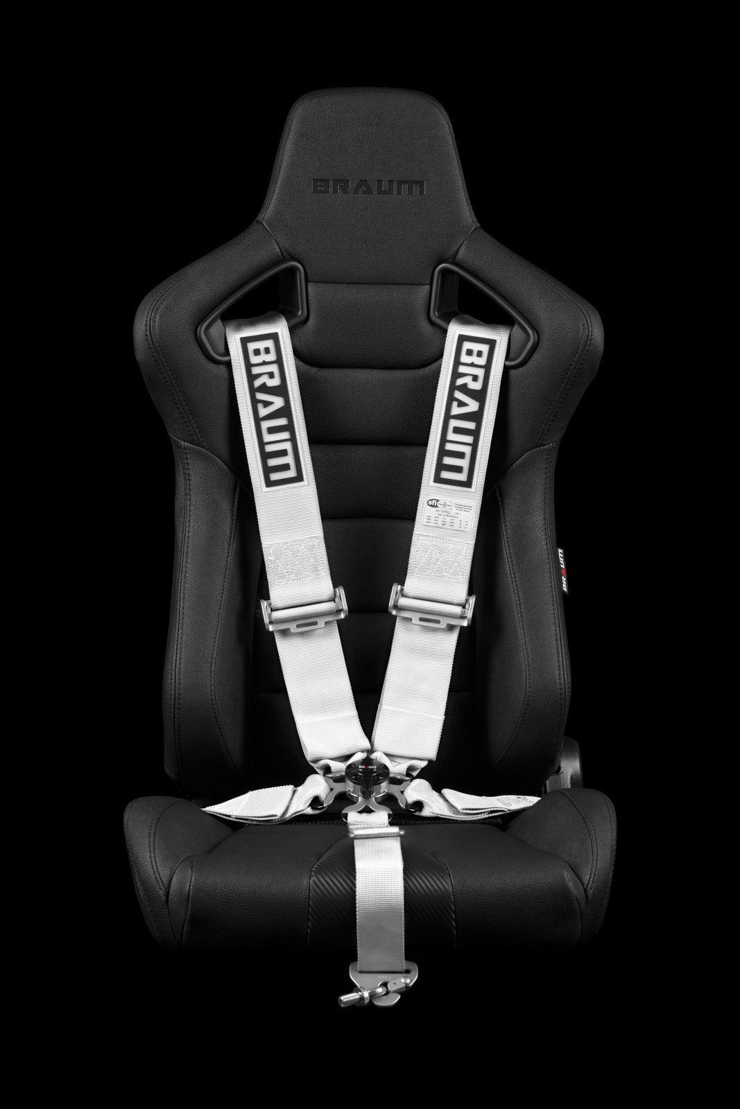 BRAUM 5 PT – SFI 16.1 RACING HARNESS (WHITE) BRH-WHS5