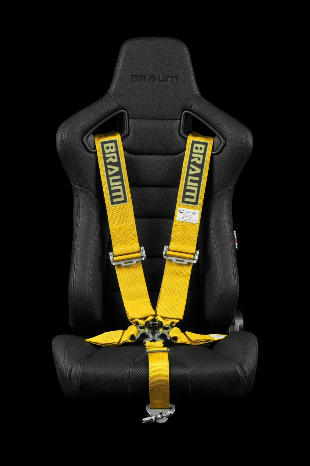 BRAUM 5 PT – SFI 16.1 RACING HARNESS (YELLOW) BRH-YLS5