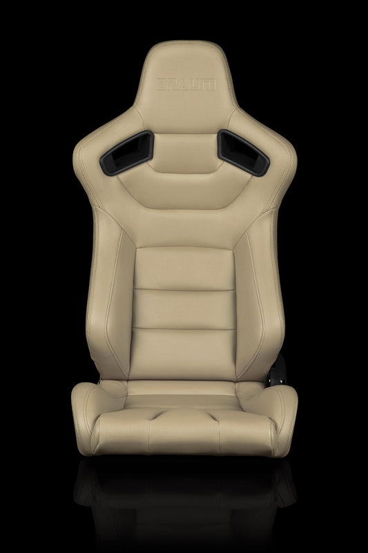 BRAUM ELITE SERIES RACING SEATS (BEIGE) – PAIR (BRR1-BGBW)