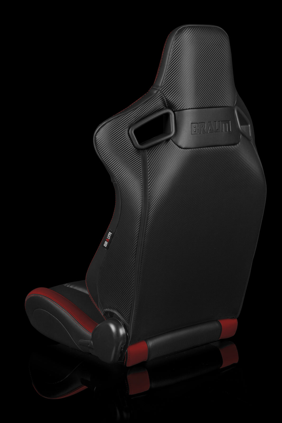 BRAUM ELITE SERIES RACING SEATS (BLACK & RED) – PAIR (BRR1-BKRD)