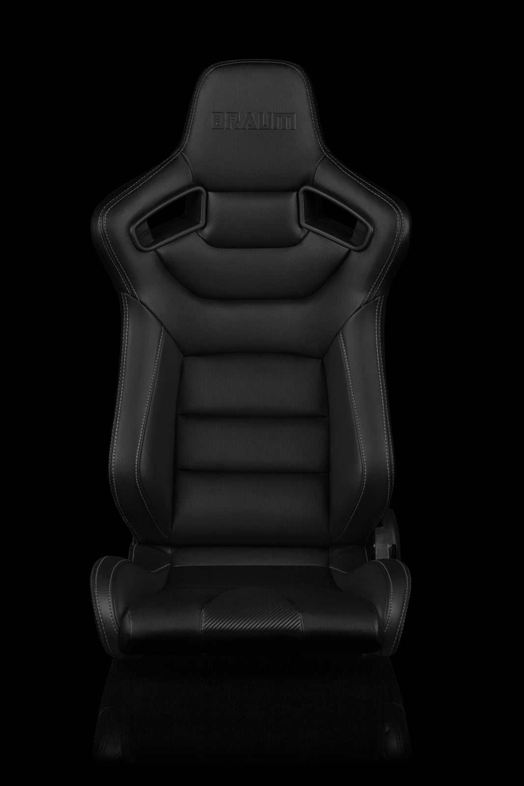 BRAUM ELITE SERIES RACING SEATS (WHITE STITCHING) – PAIR (BRR1-BKWS)