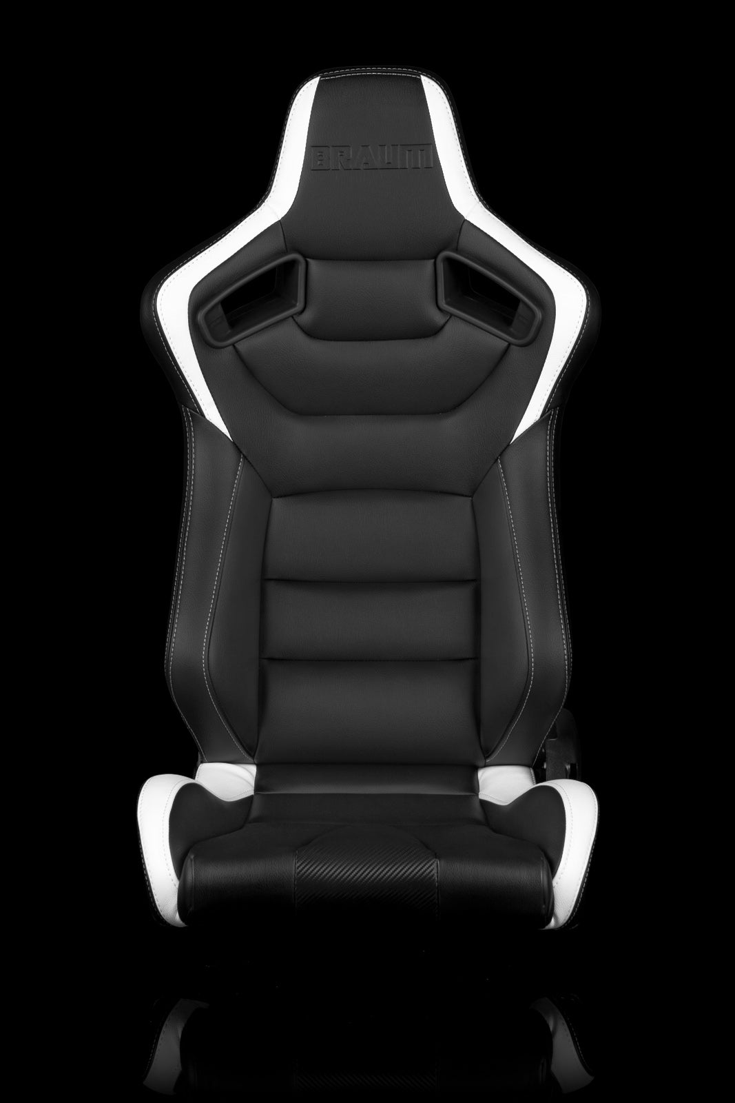 BRAUM ELITE SERIES RACING SEATS (BLACK & WHITE) – PAIR (BRR1-BKWW)
