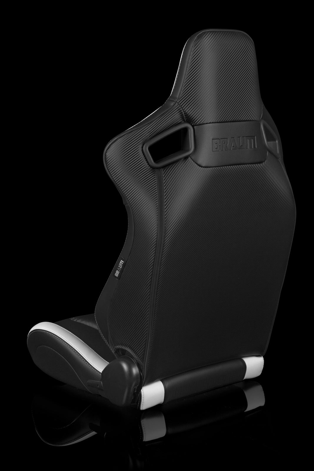 BRAUM ELITE SERIES RACING SEATS (BLACK & WHITE) – PAIR (BRR1-BKWW)
