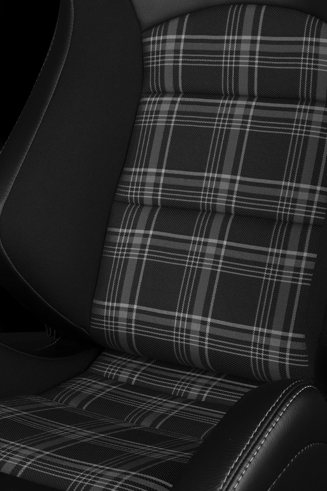 BRAUM ELITE-S SERIES RACING SEATS (BLACK & GREY PLAID) – PAIR (BRR1S-GYPF)