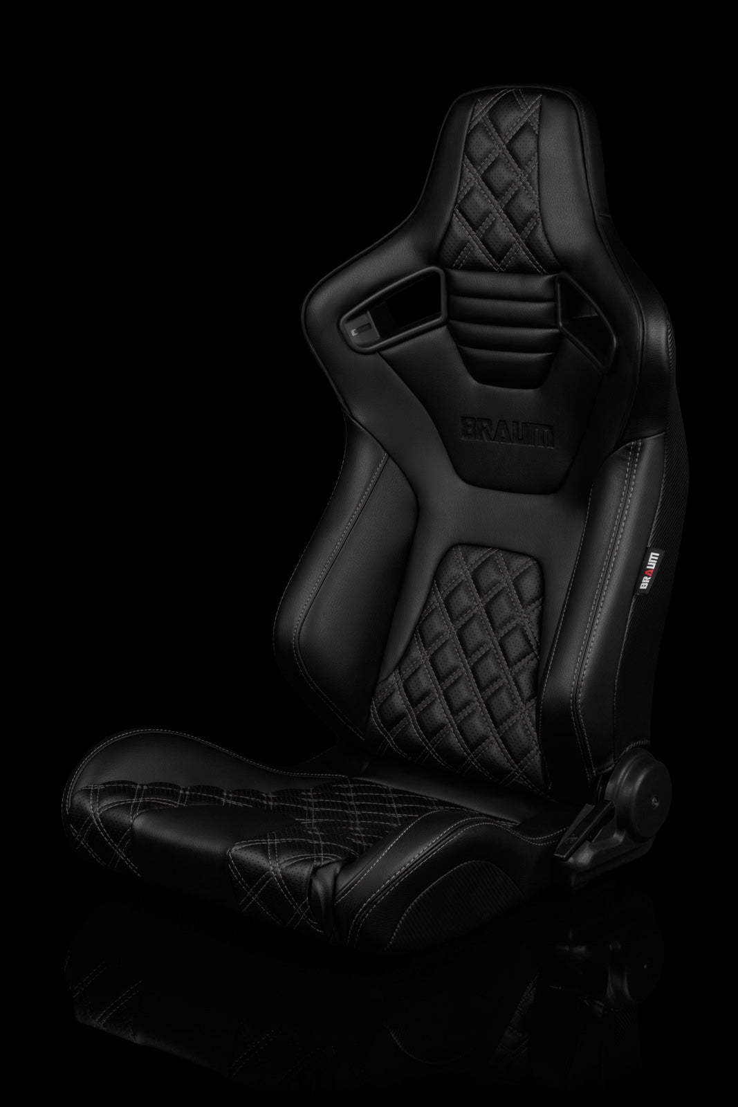 BRAUM ELITE-X SERIES RACING SEATS ( DIAMOND ED. | BLACK PIPING ) – PAIR (BRR1X-BDDGS)