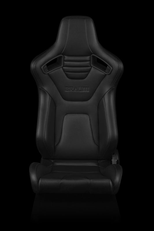 BRAUM ELITE-X SERIES RACING SEATS (BLACK STITCHING) – PAIR (BRR1X-BKBS)