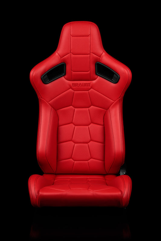 BRAUM ELITE-X SERIES RACING SEATS (RED KOMODO EDITION) – PAIR (BRR1X-RDRT)