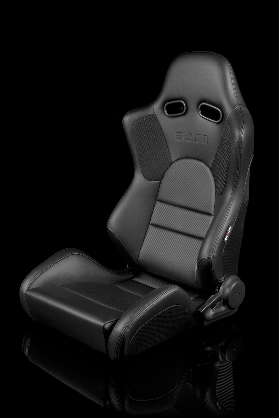 BRAUM ADVAN SERIES RACING SEATS (BLACK LEATHERETTE) – PAIR (BRR2-BKBK)