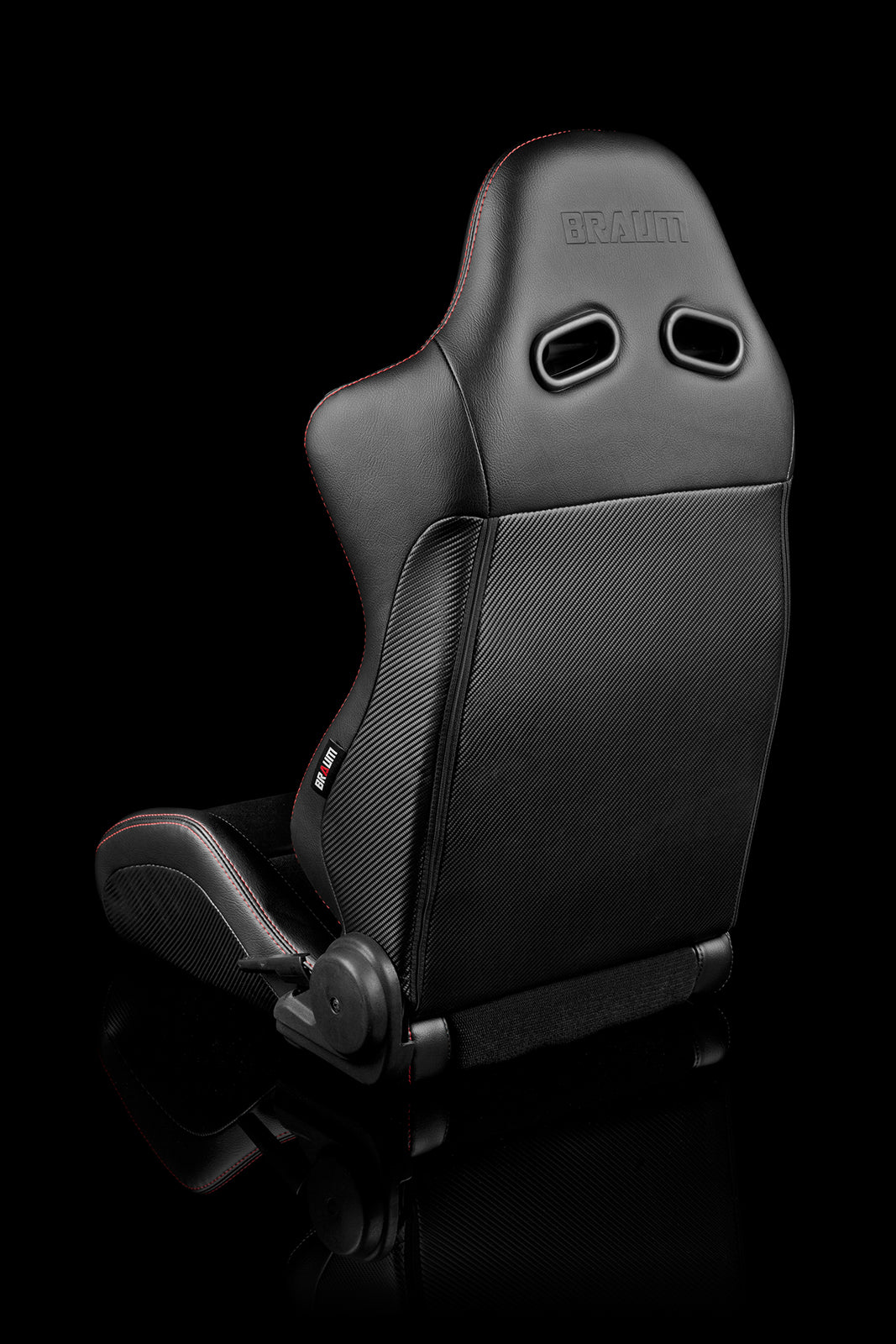 BRAUM ADVAN SERIES RACING SEATS (RED STITCHING) – PAIR (BRR2-BKRS)