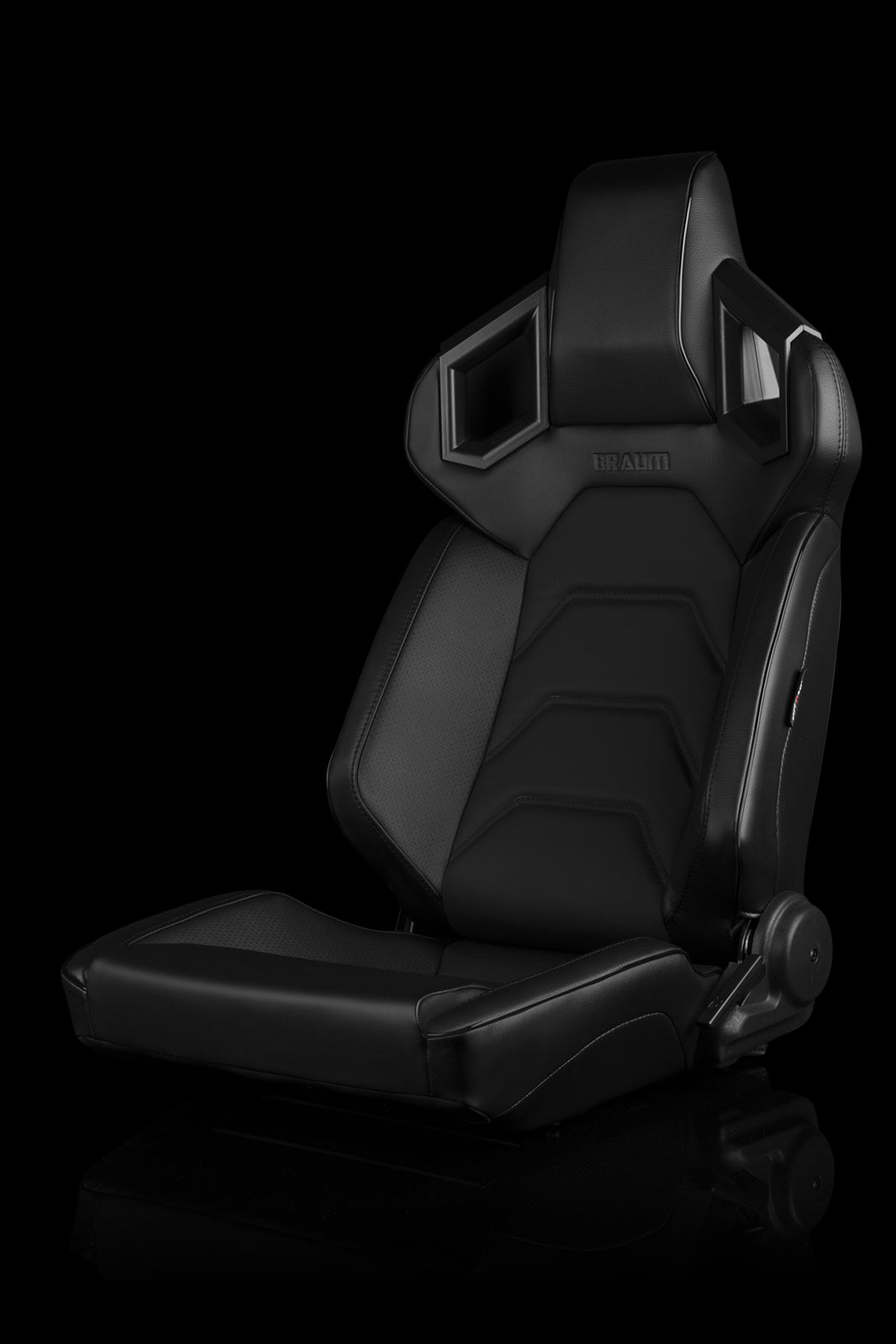 BRAUM ALPHA-X SERIES RACING SEATS (BLACK STITCHING | LOW BASE VERSION) – PAIR (BRR5-BKBS)