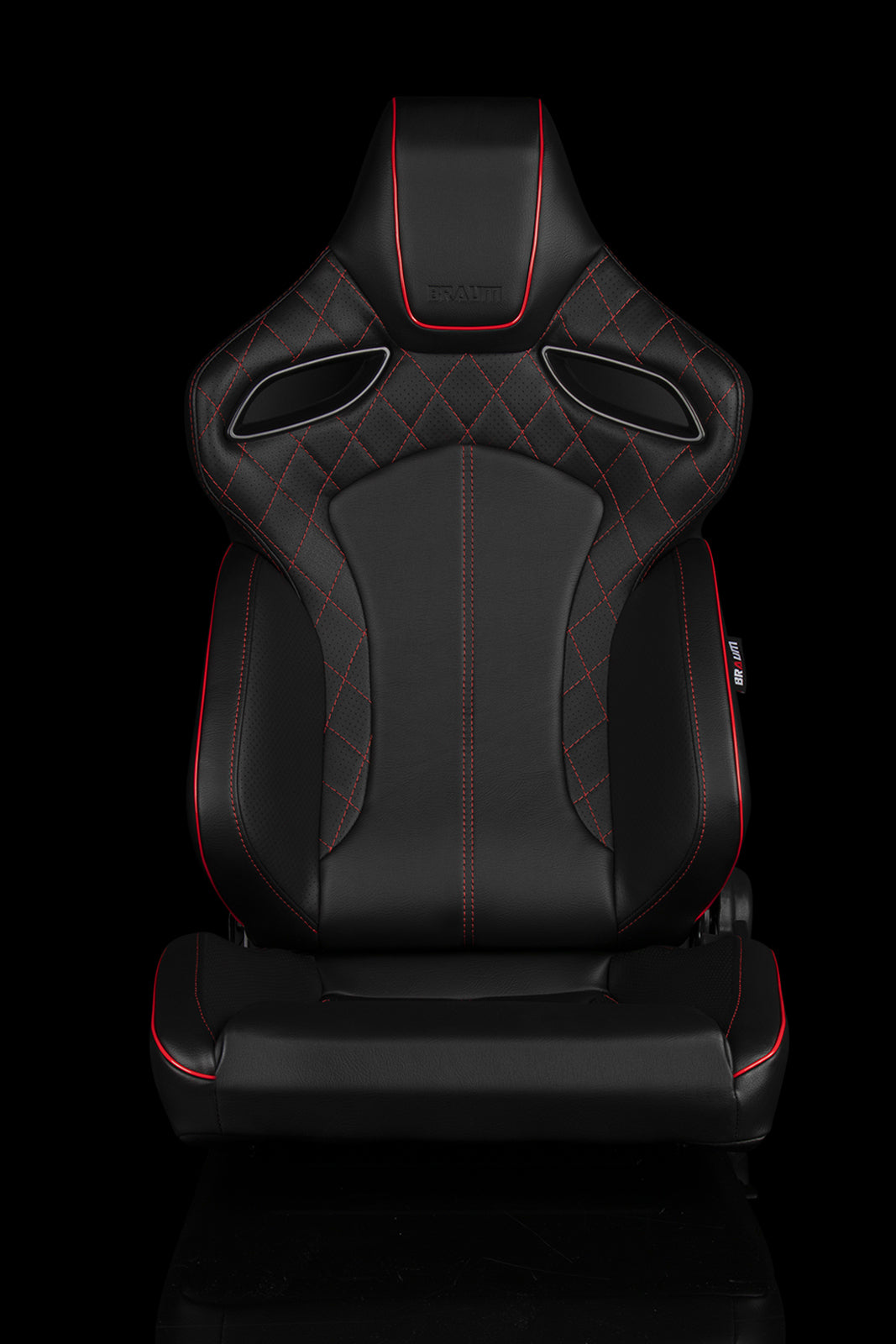 BRAUM ORUE SERIES RACING SEATS (DIAMOND ED. | RED STITCHING) – PAIR (BRR6-BDRS)