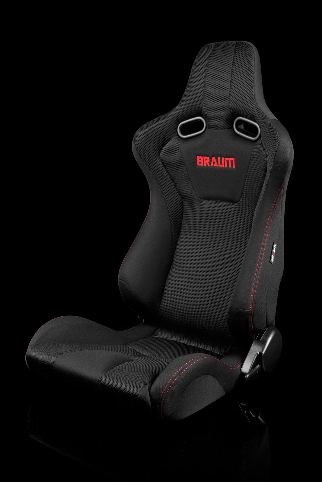 BRAUM VENOM SERIES RACING SEATS (RED STITCHING) – PAIR (BRR7-BKRS)