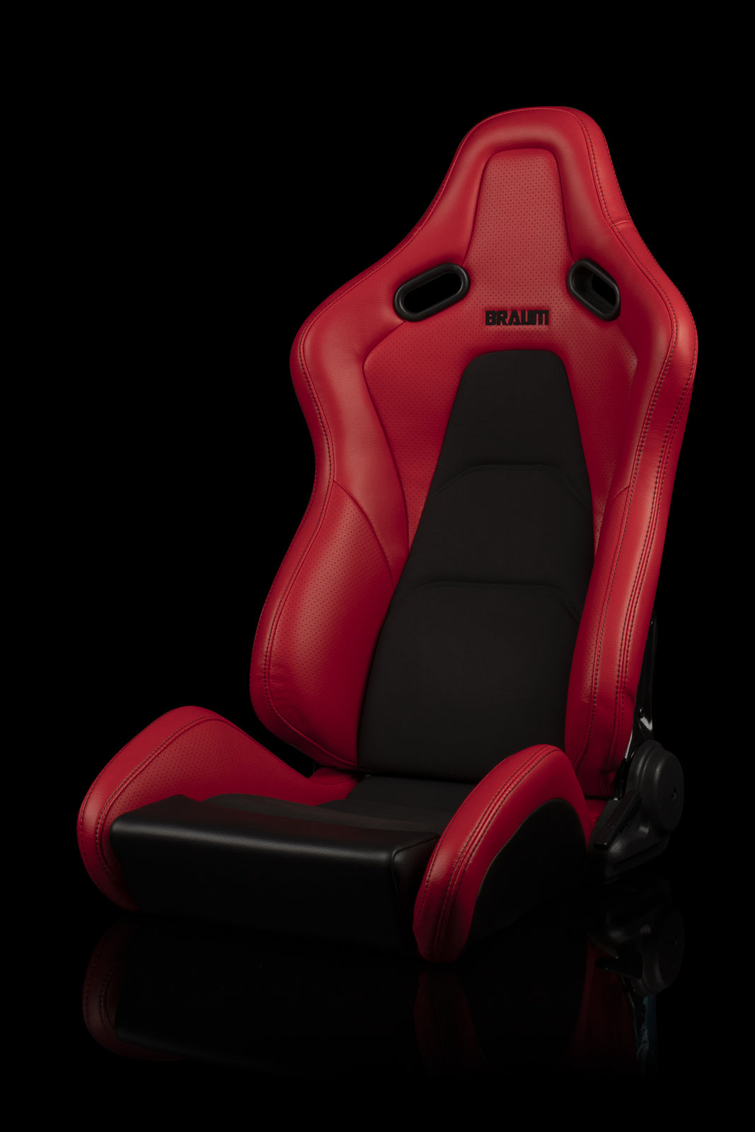 BRAUM FALCON-S SERIES RECLINABLE COMPOSITE SEATS (RED LEATHERETTE) – PAIR (BRR9R-RDBS)