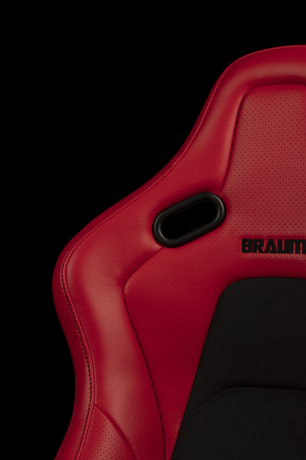 BRAUM FALCON-S SERIES RECLINABLE COMPOSITE SEATS (RED LEATHERETTE) – PAIR (BRR9R-RDBS)