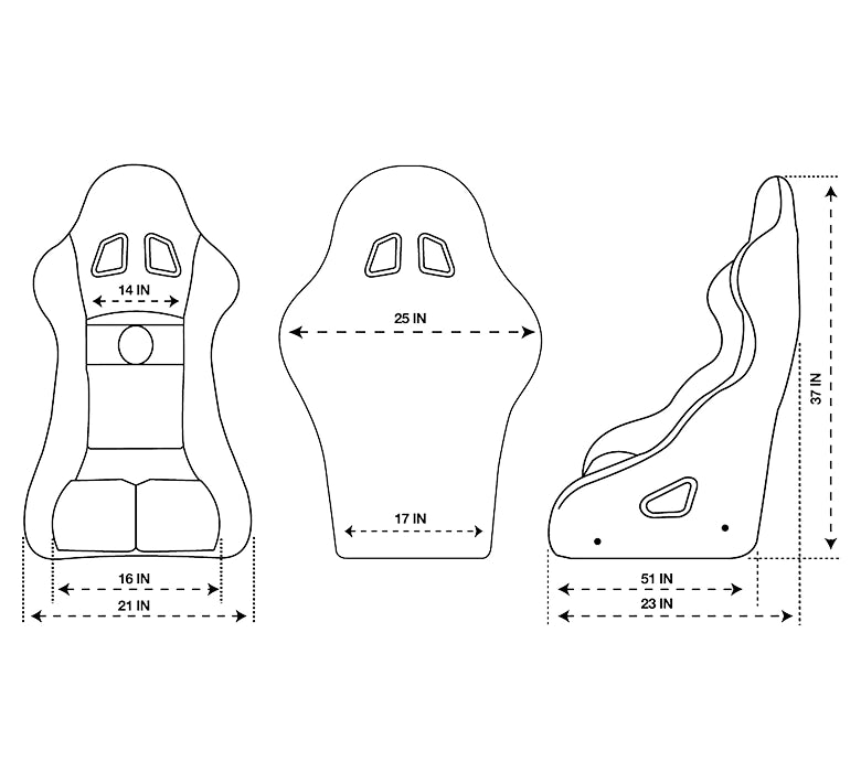 NRG Innovations FIA Competition seat large FRP-RS500