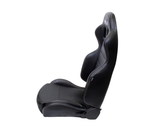 NRG Innovations Reclinable Racing Seat White Stitching RSC-208L/R