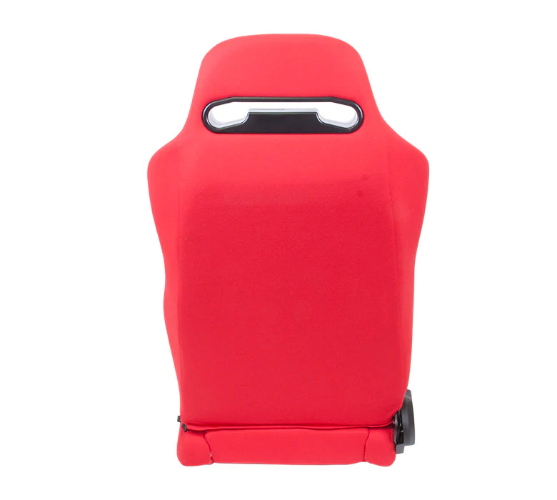 NRG Innovations Reclinable Racing Seat Cloth with Red Stitching RSC-210L/R