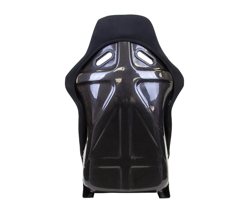 NRG Innovations Fiber Glass Bucket Seat with Carbon Fiber Large RSC-300