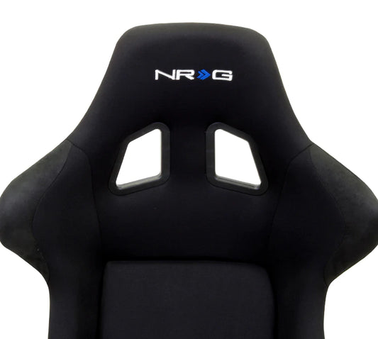 NRG Innovations Fiber Glass Bucket Seat with Carbon Fiber Medium RSC-310