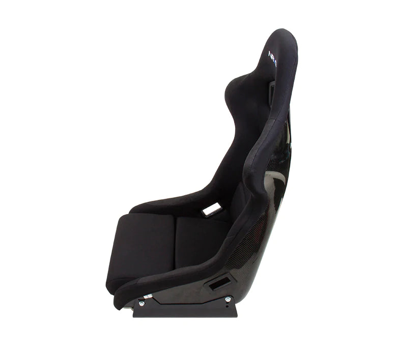 NRG Innovations Fiber Glass Bucket Seat with Carbon Fiber Medium RSC-310