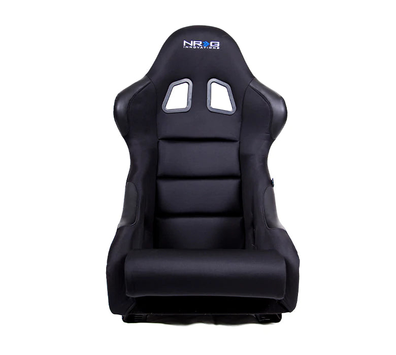 NRG Innovations Fiber Glass Bucket Seat with Carbon Fiber Medium RSC-311