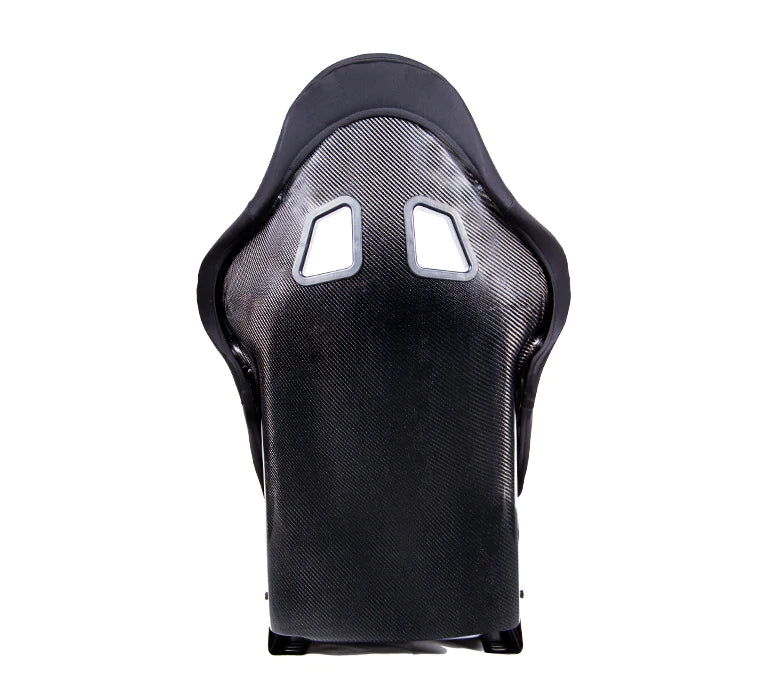 NRG Innovations Fiber Glass Bucket Seat with Carbon Fiber Medium RSC-311