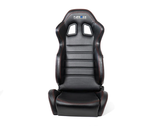 NRG Innovations Reclinable racing Seat Red Stitching RSC-208-1L/R