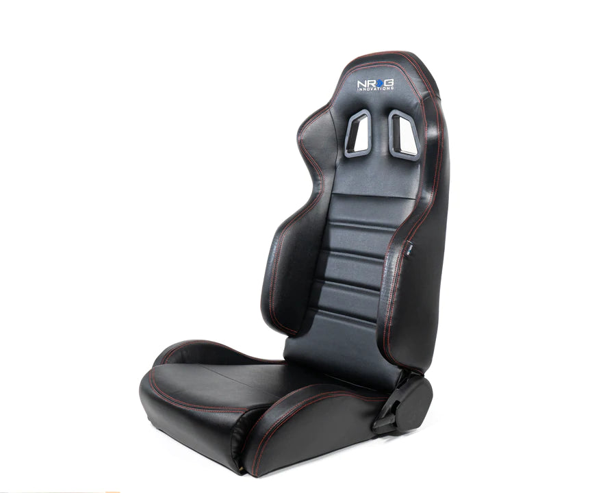 NRG Innovations Reclinable racing Seat Red Stitching RSC-208-1L/R