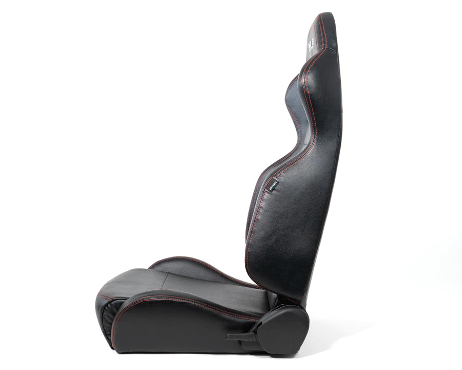 NRG Innovations Reclinable racing Seat Red Stitching RSC-208-1L/R
