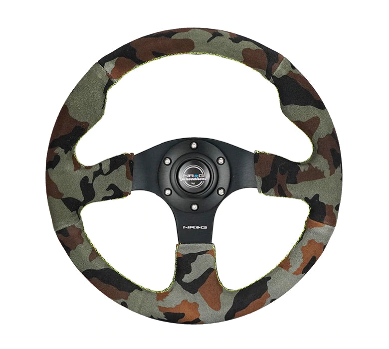 NRG Innovations RACING STEERING WHEEL SUEDE Camo