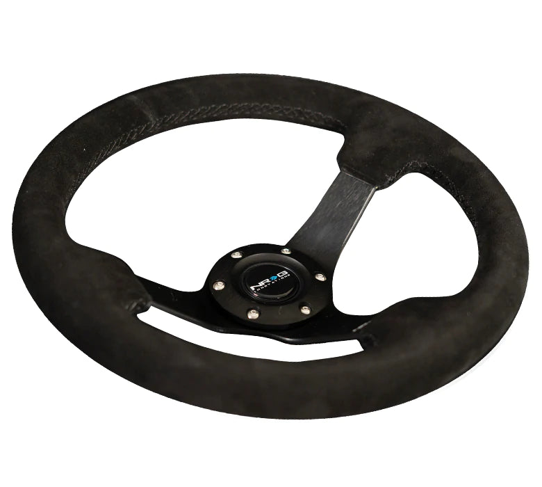 NRG Innovations 330MM DEEP DISH STEERING WHEEL SUEDE RST-033BK-S