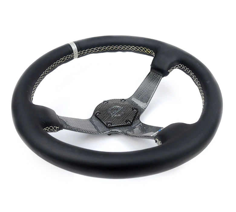 NRG Innovations CARBON FIBER COLORED STEERING WHEEL 350MM DEEP DISH