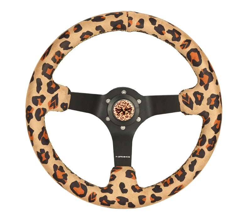 NRG Innovations SAVAGE INSPIRED STEERING WHEEL Brown