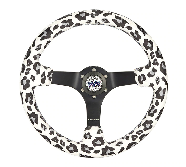 NRG Innovations SAVAGE INSPIRED STEERING WHEEL White