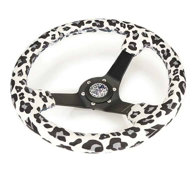 NRG Innovations SAVAGE INSPIRED STEERING WHEEL White