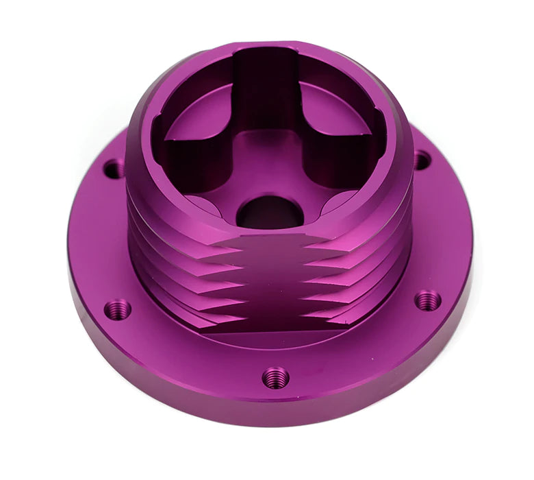 NRG Innovations SHORT HUB: THRUSTMASTER ADAPTER Purple