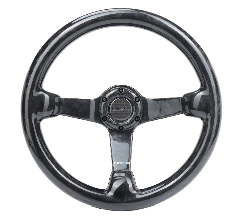 NRG Innovations CARBON FIBER STEERING WHEEL 350MM DEEP DISH