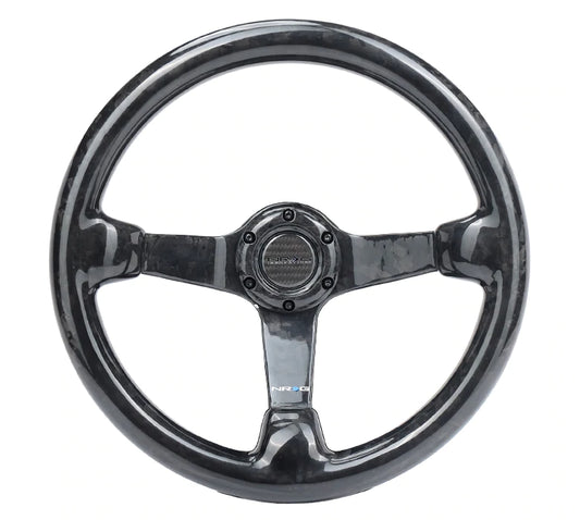 NRG Innovations CARBON FIBER STEERING WHEEL 350MM DEEP DISH