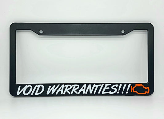 Void Warranties!!! (Plate Frame)