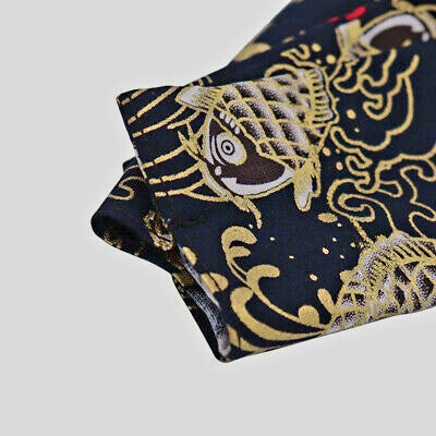 Japanese Style Shift Boots with Decorative Rope (Figure wave & Koi Fish)
