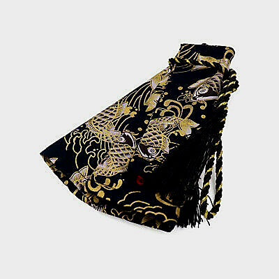 Japanese Style Shift Boots with Decorative Rope (Figure wave & Koi Fish)