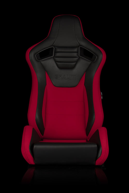 BRAUM ELITE-S SERIES RACING SEATS (BLACK | RED) – PAIR (BRR1S-BKRD)
