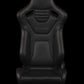 BRAUM ELITE-X SERIES RACING SEATS (RED STITCHING) – PAIR (BRR1X-BKRS)