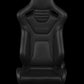 BRAUM ELITE-X SERIES RACING SEATS (WHITE STITCHING) – PAIR (BRR1X-BKWS)