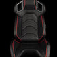 BRAUM ALPHA-X SERIES RACING SEATS (BLACK & RED TRIM) – PAIR (BRR5-BREM)