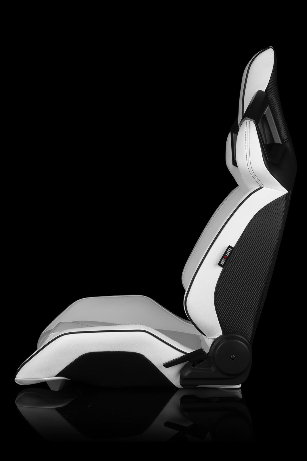 BRAUM ALPHA-X SERIES RACING SEATS (WHITE & BLACK) – PAIR (BRR5-WHBK)