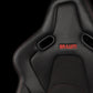 BRAUM FALCON-S SERIES RECLINABLE COMPOSITE SEATS (BLACK ALCANTARA | RED STITCHING) – PAIR (BRR9R-BKRS)