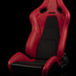 BRAUM FALCON-S SERIES RECLINABLE COMPOSITE SEATS (RED LEATHERETTE) – PAIR (BRR9R-RDBS)